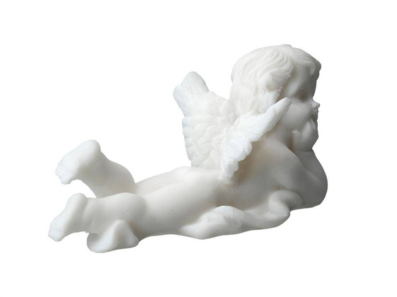 Aniołek leżący - alabaster grecki