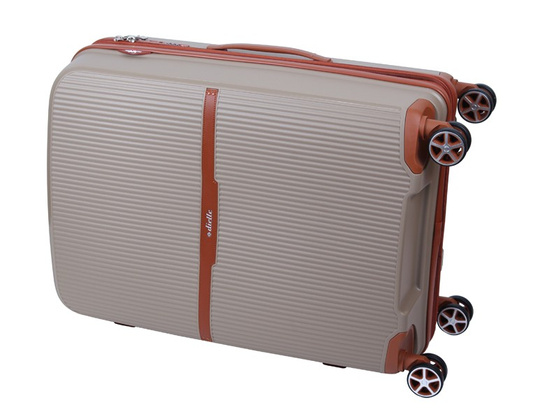 Walizka DIELLE 190 4k 76 cm duża tortora PP z poszerzeniem