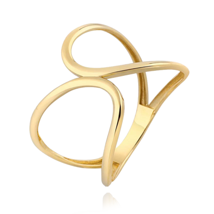 MINET Złoty pierścionek Au 585/1000 rozm. 18 - 1,80g