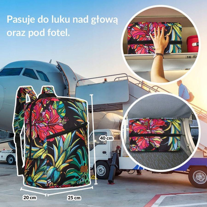 Plecak-torba podróżna z uchwytem na walizkę
