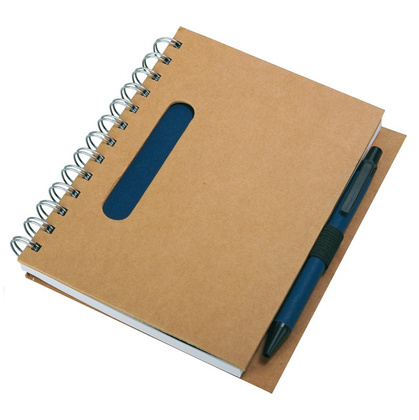Notes 120x180/70k linia Envivo, granatowy/beżowy - 5 szt.