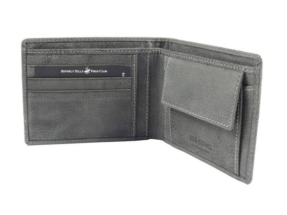 BH-392 TUCSON Portfel męski skórzany Szary