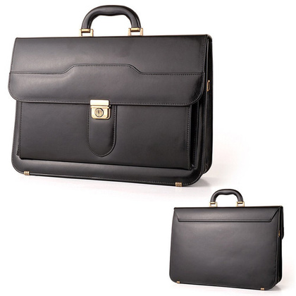 Teczka męska skórzana KEMER B 354/DW Czarna