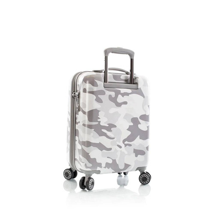 Heys White Camo biała średnia twarda walizka na kółkach