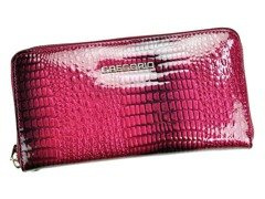 Portfel damski skórzany PELLUCCI GF119 Jagoda