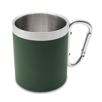 Kubek stalowy Magaro 300 ml, ciemnozielony