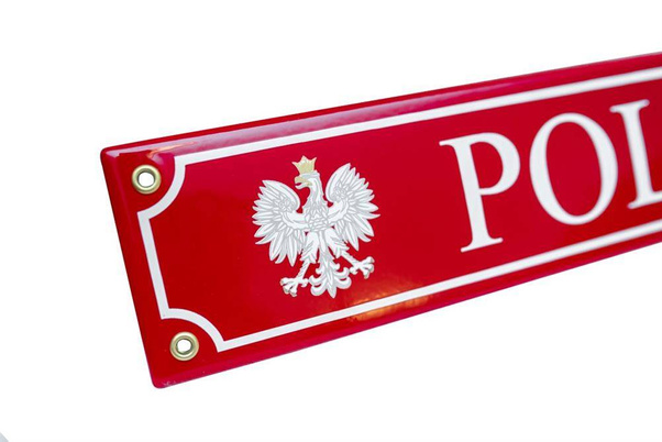 Tablica rejestracyjna Polska PL1 40x8cm metal