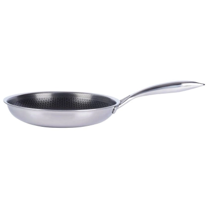Patelnia stalowa nieprzywierająca premium COOKCELL HYBRYD 24 cm