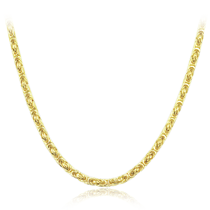 LAVVU Męski pozłacany srebrny naszyjnik Ag 925/1000 18,45g