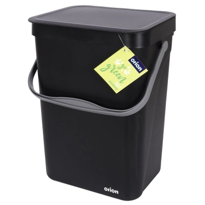 Kosz na śmieci odpady zawieszany na drzwi szafki czarny 10 l