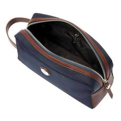 Kosmetyczka Button Navy & Brown