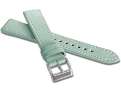 MINET Miętowy szyty pasek SLIM z luksusowej skóry Top Grain - 14