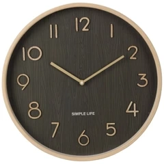 Zegar ścienny szary 38 cm