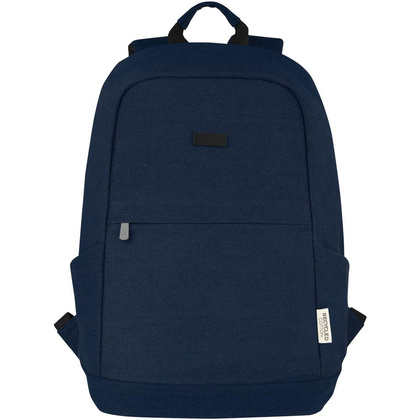 Joey 15,6-calowy plecak na laptopa z płótna z recyklingu z certyfikatem GRS o pojemności 18 l