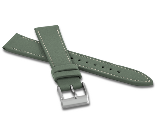 LAVVU Zielony wodoodporny pasek DAVINCI z luksusowej skóry Top Grain - 18