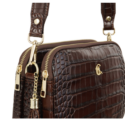 Elegancka listonoszka Canaletto – skóra z wzorem krokodyla TD830s259