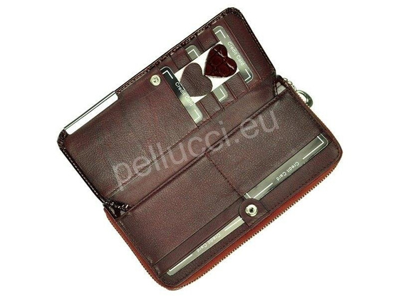 Portfel damski skórzany PELLUCCI BC-111 Czerwony