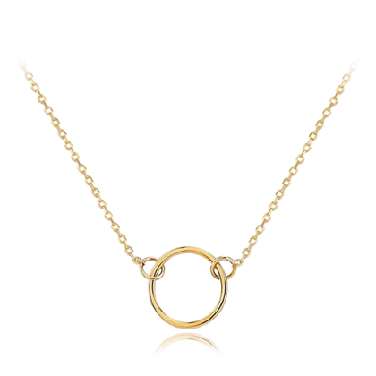 MINET Przyzwoity złoty naszyjnik z kółkiem Au 585/1000 1,50g