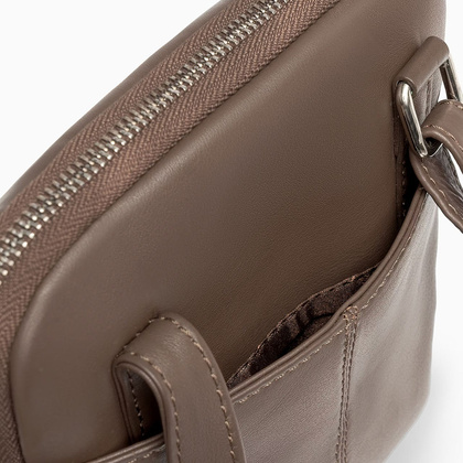 Torba na ramię skórzana PUCCINI ROYAL COLLECTION LGD5223 2 Brązowa