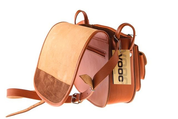 Listonoszka duża torebka KEMER VOOC Vintage P27 Naturalna