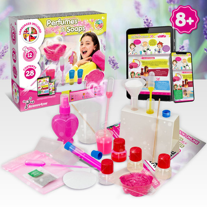 Perfume & Soap Factory Kit V. Gra edukacyjna dostarczany ze składaną torbą prezentową