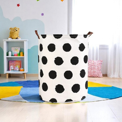 POJEMNIK KOSZ WOREK NA ZABAWKI LUB PRANIE KROPKI 35x45 cm OR2WZ26