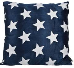 Poduszka granatowa w gwiazdki 45x45 cm