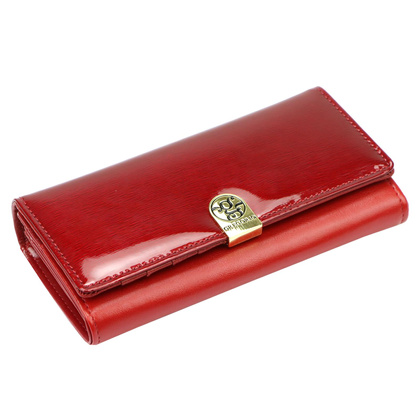 Portfel damski skórzany PELLUCCI NL-100 Czerwony