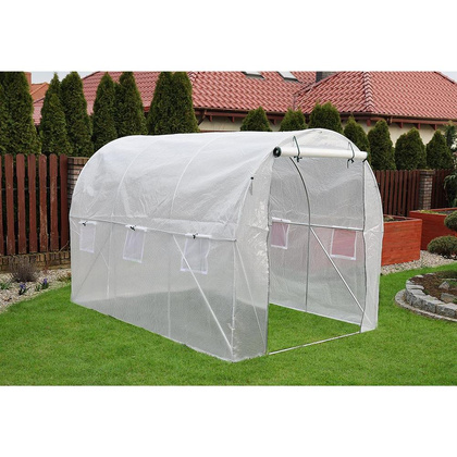 Szklarnia tunel ogrodowy PE 300x200x200cm biały