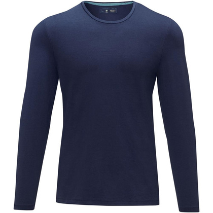 Męski T-shirt organiczny Ponoka z długim rękawem