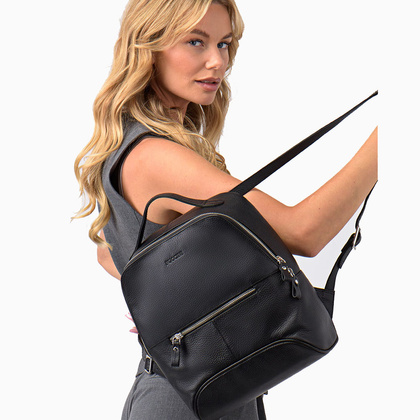 Skórzany plecak damski PUCCINI ROYAL COLLECTION LGD3223 2 Brązowy