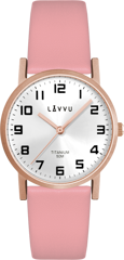 LAVVU Rose gold damski tytanowy zegarek MANDAL