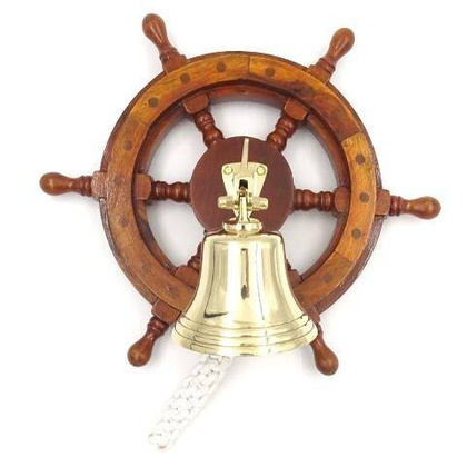 Dzwon mosiężny w kole sterowym NC2356A