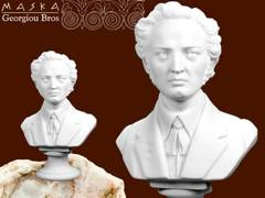 Chopin - popiersie -alabaster grecki