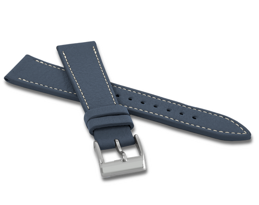 LAVVU Granatowy wodoodporny pasek DAVINCI z luksusowej skóry Top Grain - 20