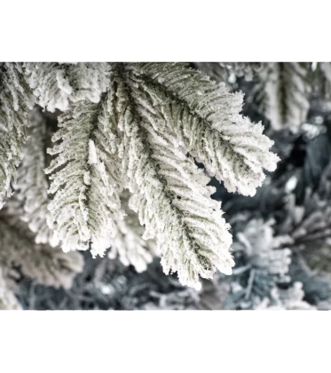 Choinka sztuczna PE02 150 cm biała  ośnieżona  z metalowym stojakiem