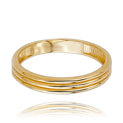 MINET Elegancki złoty pierścionek Au 585/1000 rozm. 16 - 1,70g