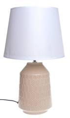 Lampa ceramiczna beżowa