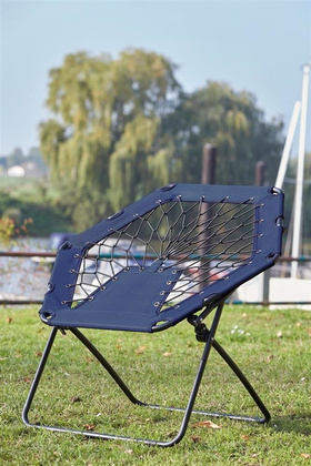 Krzesło bungee CHILL OUT, czarny, niebieski