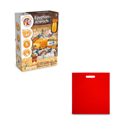 Ancient Egypt Excavation Kit IV. Gra edukacyjna dostarczany z torebką prezentową z włókniny
