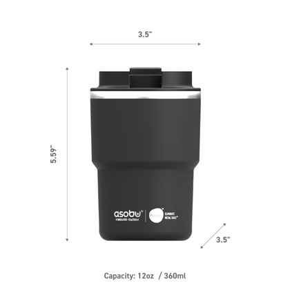 ASOBU Kubek termiczny THE MINI PICK UP BLACK, 355ml