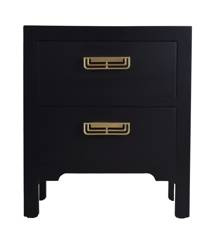 Szafka z dwoma szufladami czarna