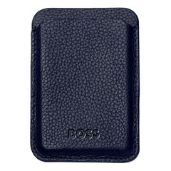 Magnetyczne etui na karty do smartfona Magnet Mobile Classic Grained Navy