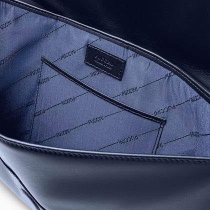 Skórzane etui na laptop 13" PUCCINI VULCANO VC92527 7A Granatowe