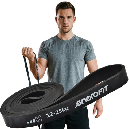GUMA TAŚMA OPOROWA POWER BAND 12-25KG CZARNA ENERO FIT