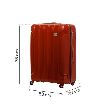 Duża walizka SwissBags Tourist 75 cm czerwony