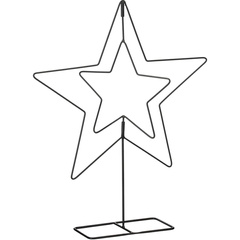 GWIAZDA DEKORACYJNA STOJAK METALOWA 50CM CZARNA MICA