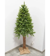 SZTUCZNA CHOINKA NA PNIU 150 cm FULL PE 01 100% JASNOZIELONA SILIKONOWA