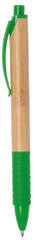 Długopis BAMBOO RUBBER, brązowy, zielony