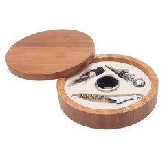 Zestaw do wina UPOMINKARNIA Chartes Brązowy